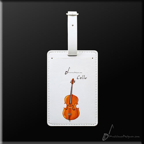 Musician Cello Luggage Tag