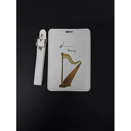 Musician Designer Harp Luggage Tag