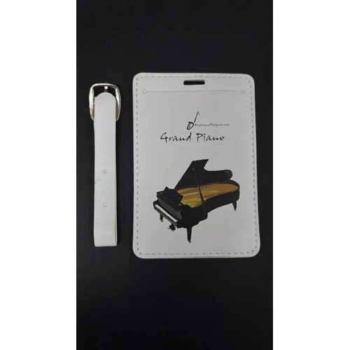Musician Grand Piano Side View Luggage Tag