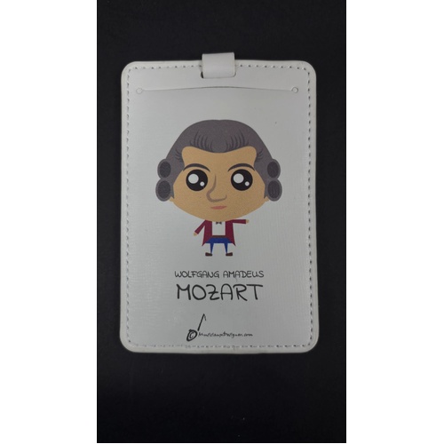 Wolfgang Amadeus Mozart Designer Luggage Tag
