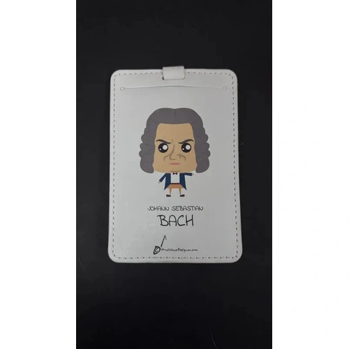 Musician Designer Johann Sebastian Bach Luggage Tag