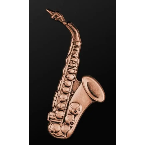 Musician Designer Copper Saxophone Pin