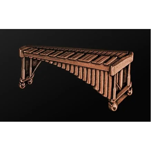 Musician Designer Marimba Pin in Copper