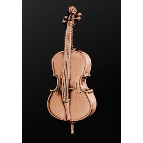 Musician Designer Cello Copper Pin