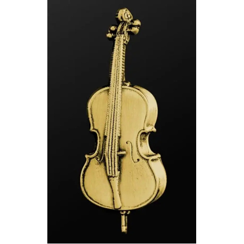 Musician Designer Cello Gold Pin