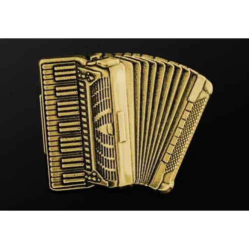 Musician Designer Accordion Gold Pin