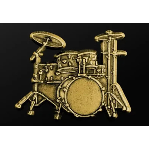 Musician Designer Gold Drum Set Pin