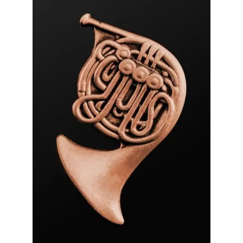 Musician Designer Copper French Horn Pin