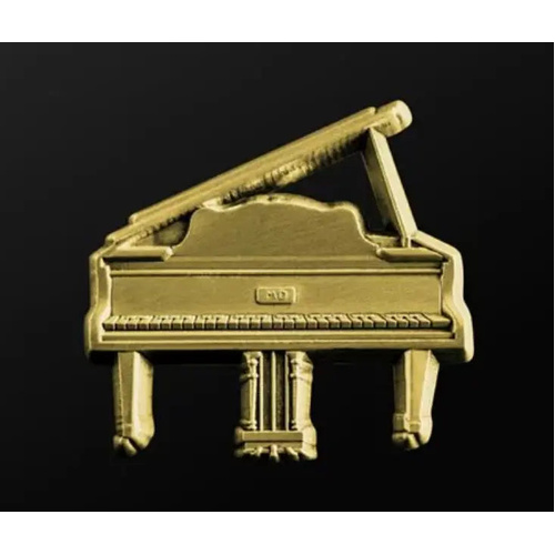 Musician Grand Piano Pin in Gold