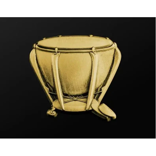 Musician Designer Gold Timpani Pin