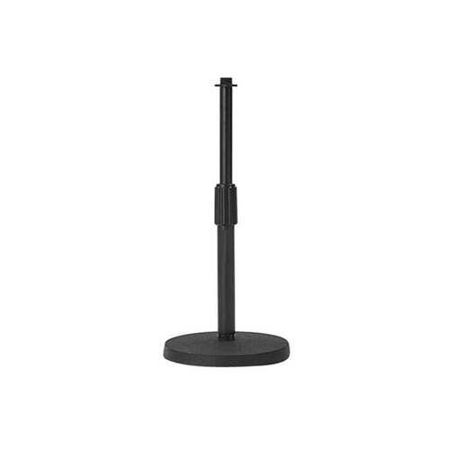 UXL MDS-22B Height Adjustable Desktop Microphone Stand with Cast Iron Round Base.