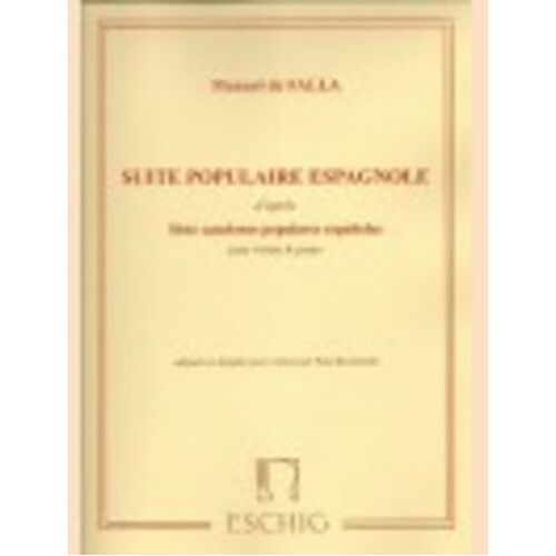 Falla - Suite Populaire Espagnole Violin/Piano (Softcover Book)