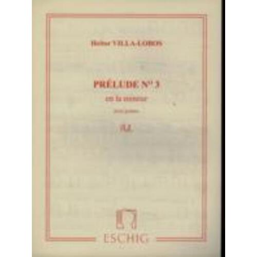Villa-Lobos - Prelude No 3 In A Minor Guitar Book