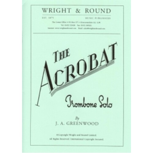 Acrobat Trombone Piano Book