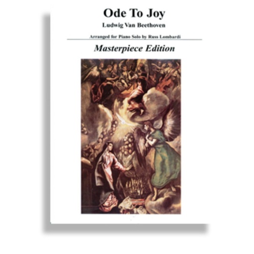 Ode To Joy Piano Solo Masterpiece Edition Book