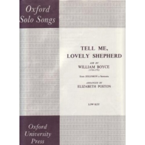 Tell Me Lovely Shepherd B Flat Low (Archive)