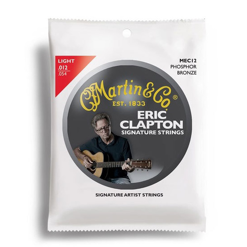 Martin Eric Clapton Strings 92-8 Phosphor Bronze Light Guitar String Set (12-54)