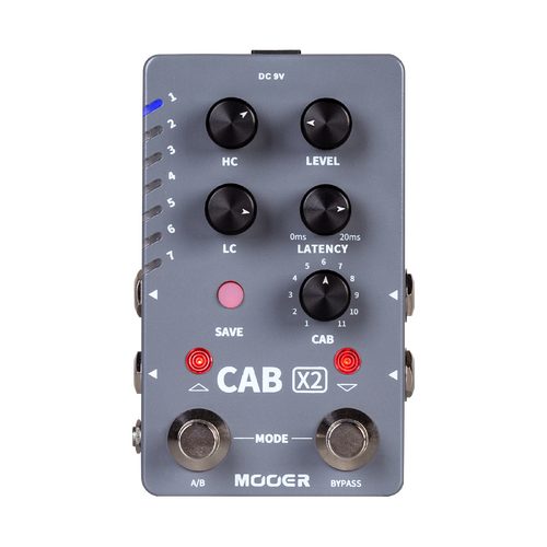 Mooer Cab X2 Dual Footswitch Stereo Cabinet Simulator Guitar Effects Pedal