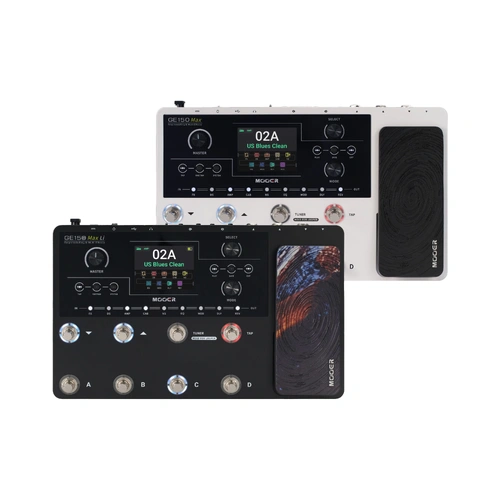 Mooer GE-150 Max Guitar Multi-Effects Processor with 8 Footswitches, 200 Presets, 55 Amp Models, 170 Effects, and USB-C Connectivity