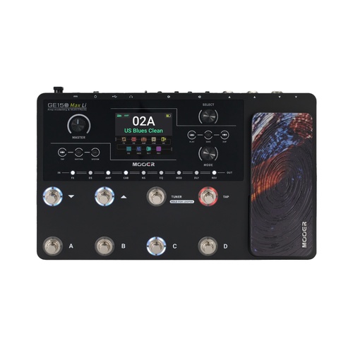 Mooer GE-150 Max Li Rechargeable Guitar Multi-Effects Processor with 200 Presets and 170 Effects