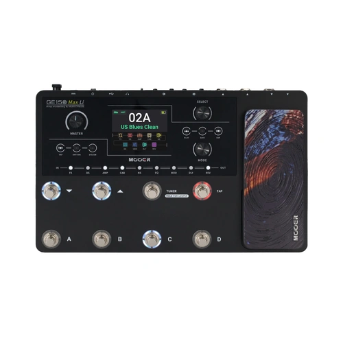 Mooer GE-150 Max Li Rechargeable Guitar Multi-Effects Processor Black