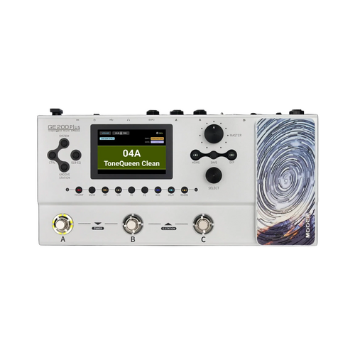 Mooer GE-200 Plus Guitar Multi-Effects Processor with Bluetooth, USB-C, 270+ Effects, 255 Presets, and 60-Second Stereo Looper