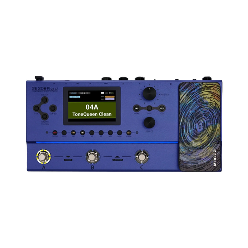 Mooer GE-200 Plus Li Rechargeable Guitar Multi-Effects Processor with 270+ Effects, 74 Preamps, 255 Presets, and 60-Second Looper