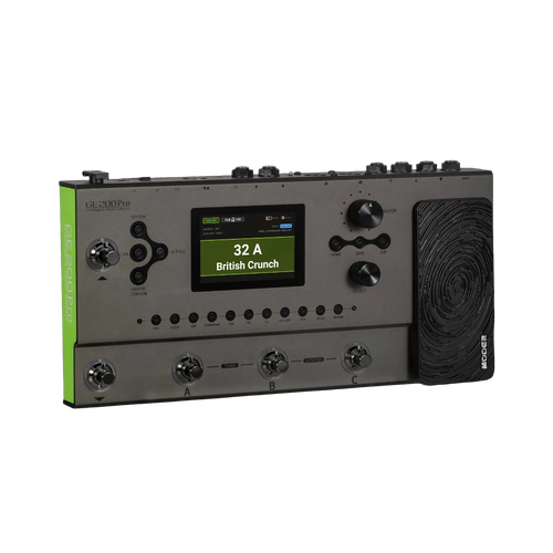 Mooer GE-200 Pro Guitar Multi-Effects Processor with 286 Effects, 3.5" LCD, 70 Drum Patterns, USB-C, Bluetooth, and MIDI I/O