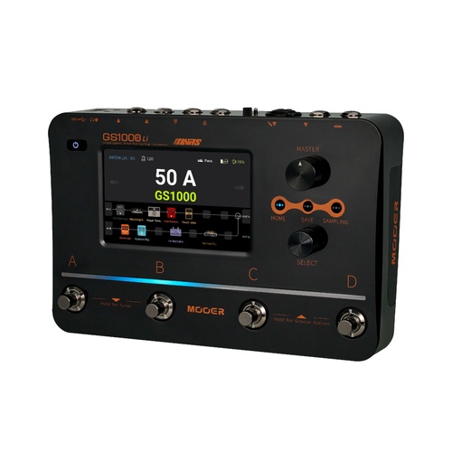 Mooer GS1000 Li Intelligent Amp Profiling Processor with Multi-Effects, Touchscreen, Wireless Expansion, and Built-in Battery