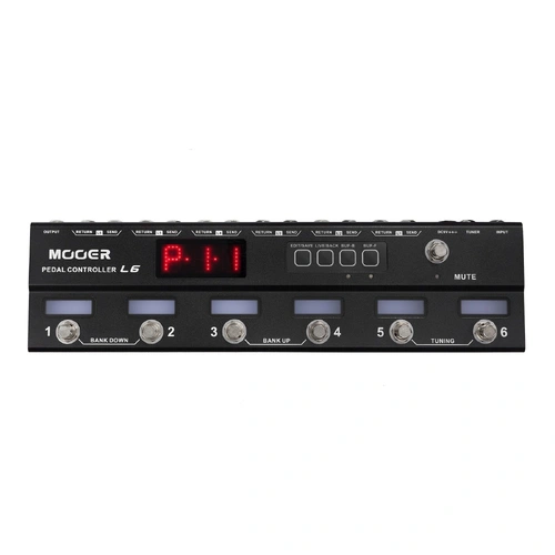 Mooer MEP-L6 Programmable 6 Channel Pedal Loop Controller with True Bypass and Built-in Tuner