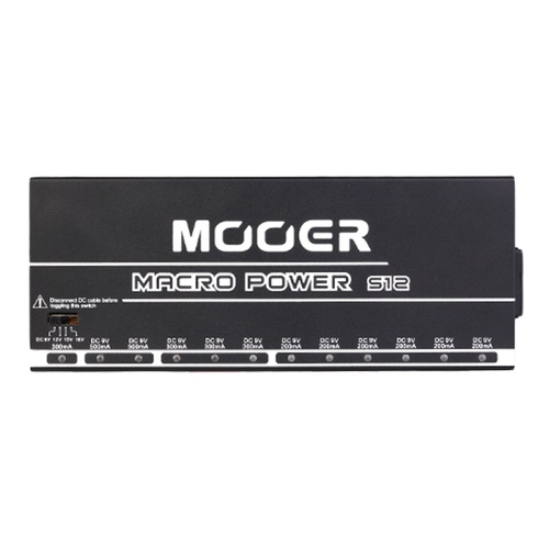 Mooer Macro Power MEP-MACS12 12-Port Professional Effects Pedal Power Supply