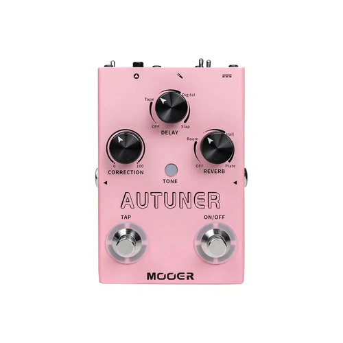 MOOER MVP1 Autuner Vocal Pitch Correction Pedal with Delay and Reverb Modules
