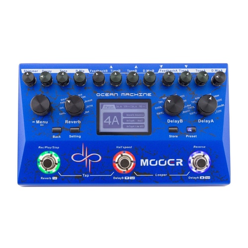 Mooer Ocean Machine Devin Townsend Signature Guitar Pedal Dual Delay Reverb Loop
