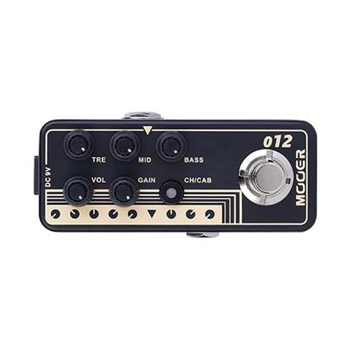 Mooer US Gold 100 Digital Micro Preamp Guitar Effects Pedal with Dual Channels and Speaker Cabinet Simulation