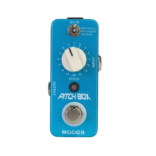 Mooer Pitch Box Micro Guitar Effects Pedal - Harmony & Pitch Shifter, +/- 2 Octaves, 16 Parameters, True Bypass, Rugged Metal Casing