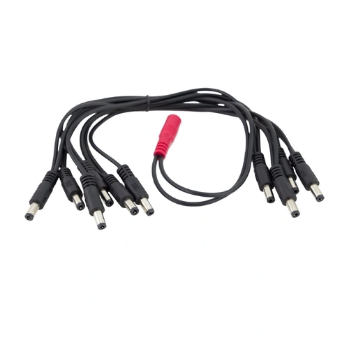 Mooer 10-Plug DC Daisy Chain Pedal Power Cable with Straight Plugs