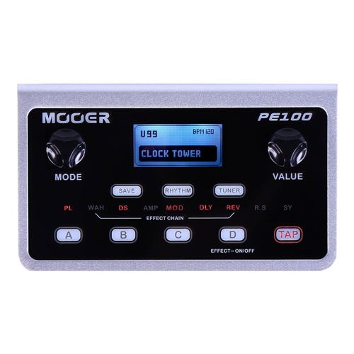Mooer PE100 Portable Guitar Multi Effects Unit