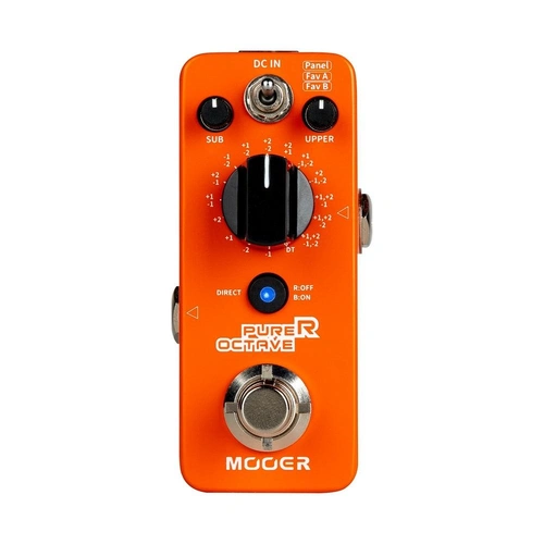 Mooer Purer Octave Pro Micro Guitar Effects Pedal with 15 Polyphonic Effects and 1 Detune Mode