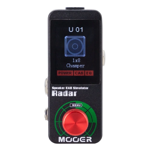 Mooer Radar Speaker Cabinet Simulator with 30 Cab Models, 11 Mic Models, USB Connectivity, and User Presets