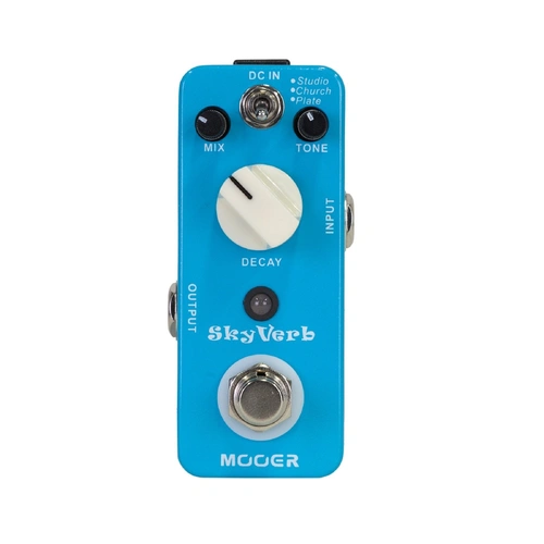 Mooer SkyVerb Digital Reverb Micro Guitar Effects Pedal with 3 Modes: Studio, Church, Plate