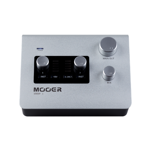 Mooer Steep II Multi-Platform Audio Interface with MIDI Support (Light Metallic)