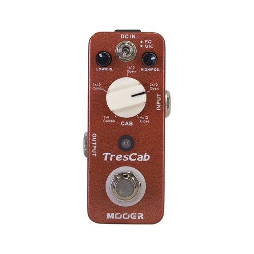 Mooer TresCab Micro Guitar Effects Pedal Cabinet Simulator with 5 Cab Models