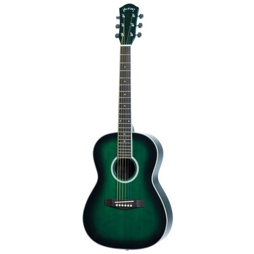 Martinez Beginner Acoustic Small-Body Guitar (Greenburst)