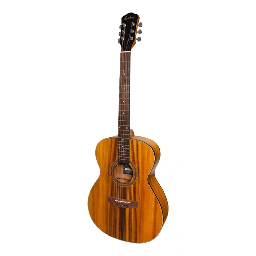 Martinez MF-41 Series Folk Size Acoustic Guitar Koa Natural 6-String Small Body