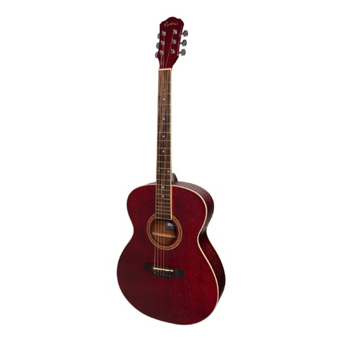 Martinez MF-41 Folk Size Acoustic Guitar Red Small Body 6 Strings Mahogany Rosewood 25.5" Scale Length