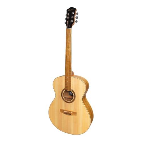 Martinez MF-41 Series Folk Size Acoustic Guitar - Spruce/Jati-Teakwood, Small Body, 6 Strings, Right Handed, Natural Finish