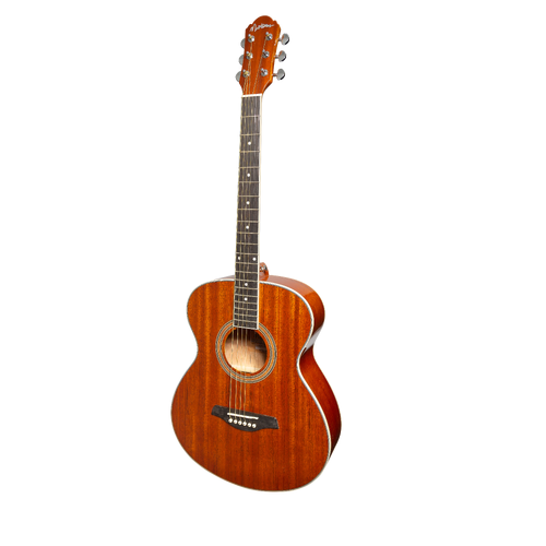 Martinez MF-41G-MAH '41 Series' Folk Size Acoustic-Electric Guitar Gloss Mahogany