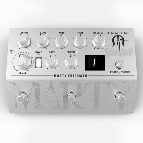 Tech 21 Marty Friedman Signature SansAmp MF1 Pedal