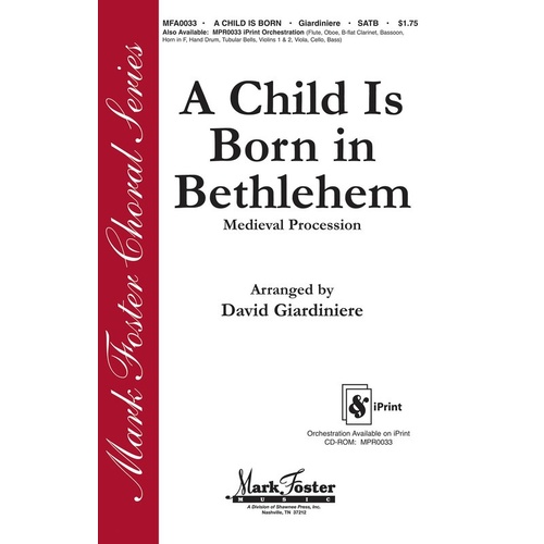 Child Is Born In Bethlehem SATB Book