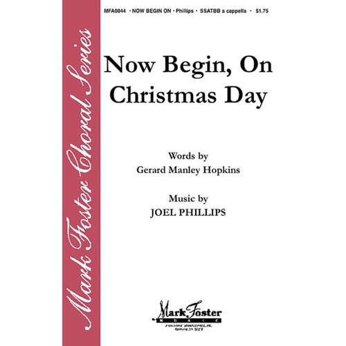 Now Begin On Christmas Day SATB Acappella Book